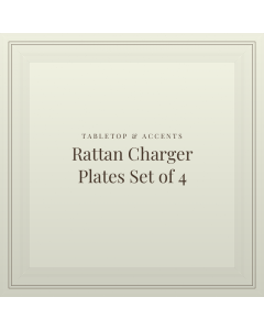 Rattan Charger Plates Set of 4