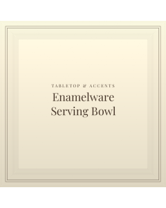 Enamelware Serving Bowl