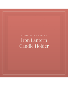 Iron Lantern Candle Holder