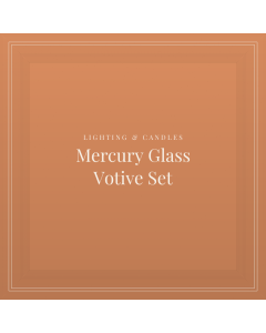 Mercury Glass Votive Set