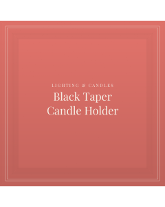 Black Taper Candle Holder