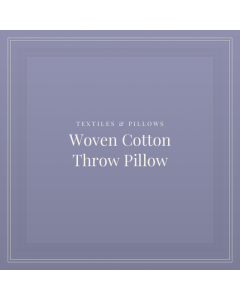 Woven Cotton Throw Pillow