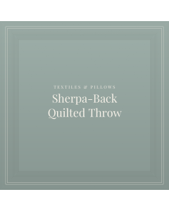 Sherpa-Back Quilted Throw