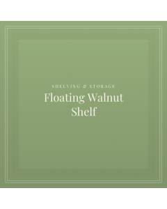 Floating Walnut Shelf
