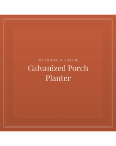 Galvanized Porch Planter