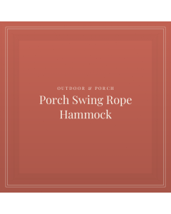 Porch Swing Rope Hammock