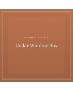 Cedar Window Box