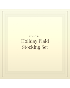 Holiday Plaid Stocking Set